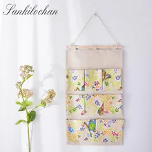 Практические 8 карманы ткань стене висит Сумки для хранения Организатор Косметические Sundries многослойная держатель для хранения корзина Домашний Декор