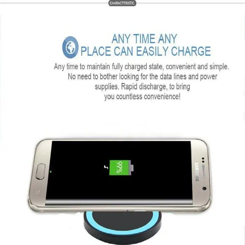 Universal Smart Phone 5V 1A Fast Wireless Charger Charging Transmitter Power Adapter Pad For iPhone Samsung Galaxy LG