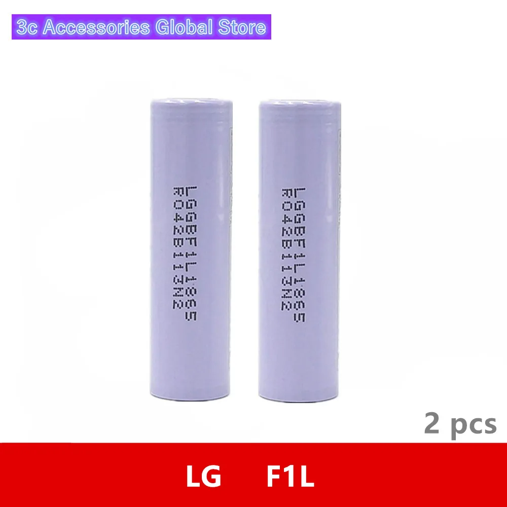 Аккумуляторная батарея IMR для LG INR18650F1L F1L Chem 3 7 в 18650 мАч 2 шт. | Электроника