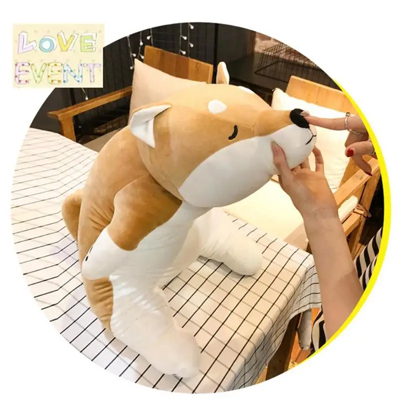 50 см 70 см плюшевая подушка для собаки пуховая хлопковая Мягкая Реалистичная подушка для собаки милая китайская пасторальная кукла для