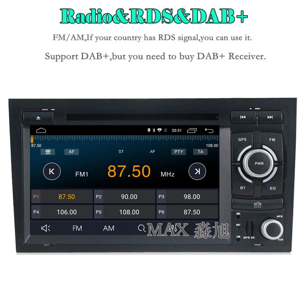 Flash Deal MAX For Audi A4 B6 B7 S4 2003-2011 Car Radio GPS Navigation System CD Player Bluetooth call/music SWC free map 4G Mirror Link 3