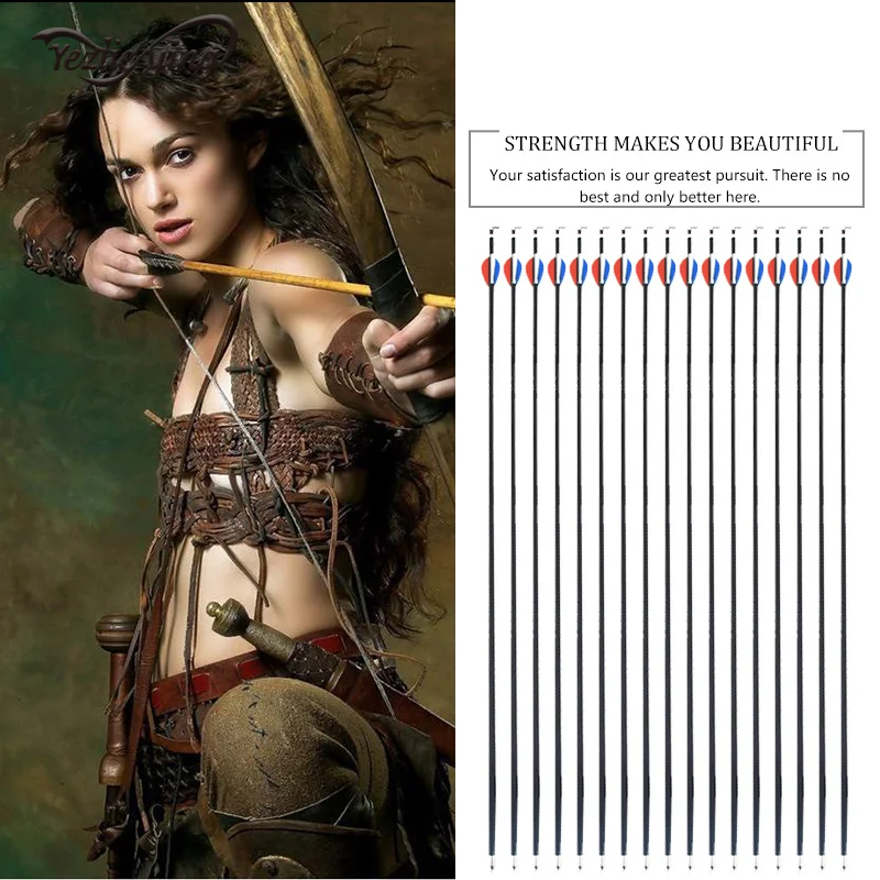 Hunting Archery High Quality 12pcs 30inch Carbon Arrows Spine 550 Red Blue White feathers Fits Composite / Recurve Bow Hunting Archery High Quality 12pcs 30inch Carbon Arrows Spine 550 Red Blue White feathers Fits Composite / Recurve Bow