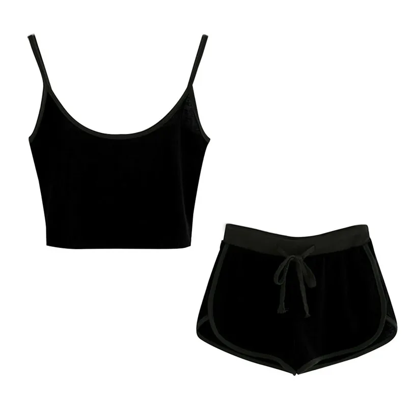 Sexy Yoga Set Women Fitness Running TShirt + Pants Breathable Gym Workout Clothes Compressed Yoga Leggings Sling Sport Suit #3#F (3)