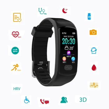 

ecg smart bracelet activity fitness tracker watch MAN blood pressure monitor band Wristband health with intelligent measurement