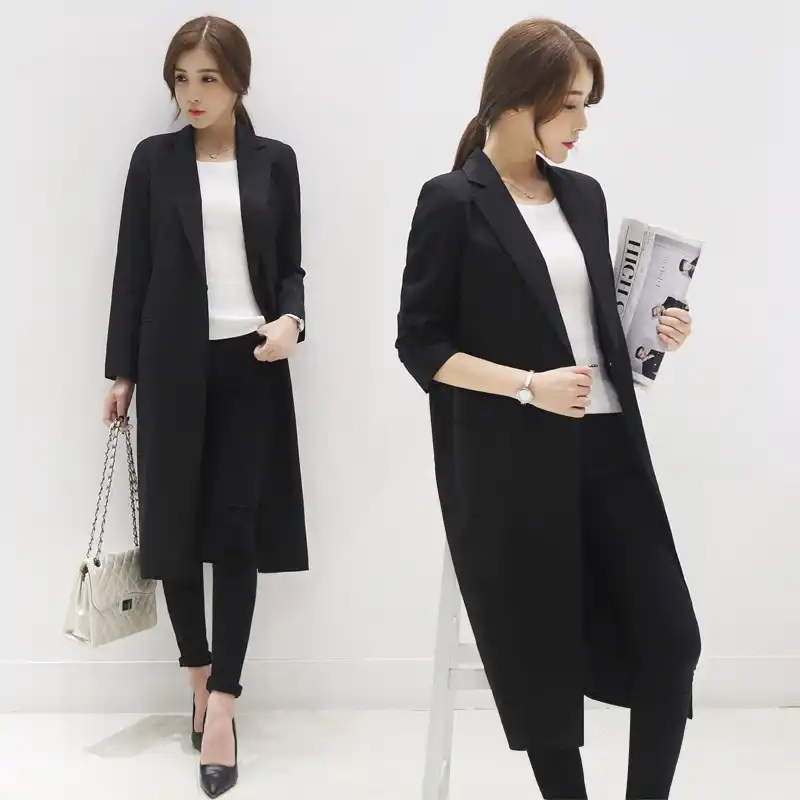 Long black dress jacket Clearance