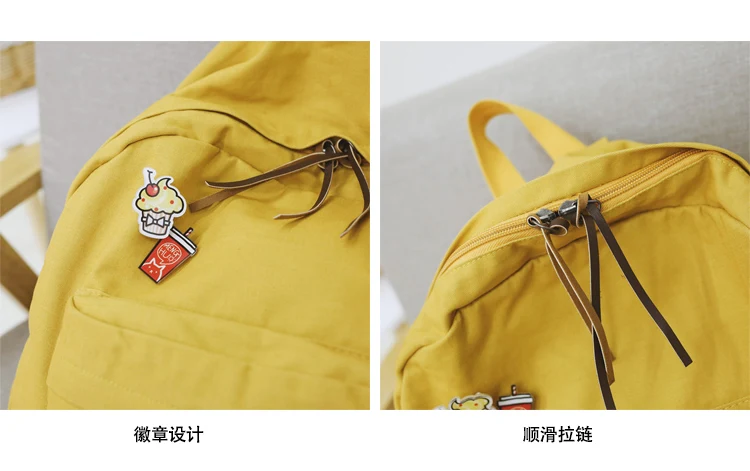 Menghuo Women Backpack for School Teenager Girls Vintage Stylish School Bag Ladies Cotton Fabric Backpack Female Bookbag Mochila (59)