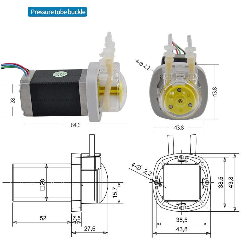 Kamoer KFS Микро перистальтический дозаторный насос 24V с шаговый двигатель для Горячая Электрический аквариум