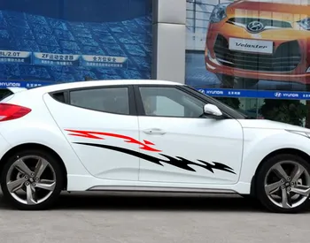 

Car Racing Stripe Sport 72'' Door Decal for VELOSTER Auto Vinyl Side Stickers ZC987