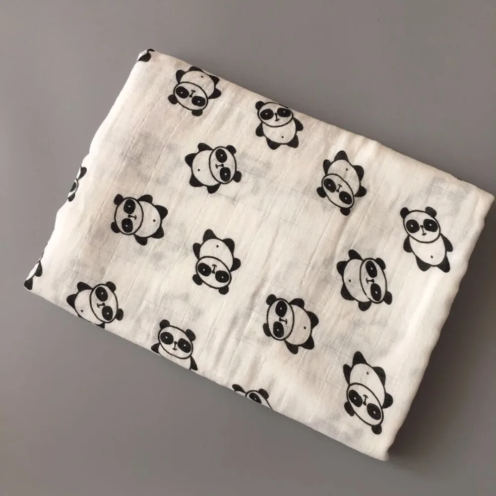 

Baby Towel 120x120cm 2 Layers Organic Cotton gauze Material Children Towels Soft Cartoon Towel Baby Bath Towel For Newborns