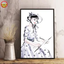 Diy Цифровая живопись персонажи знаменитости фильм звезды Одри Хепберн красота США хороший вид элегантный декор