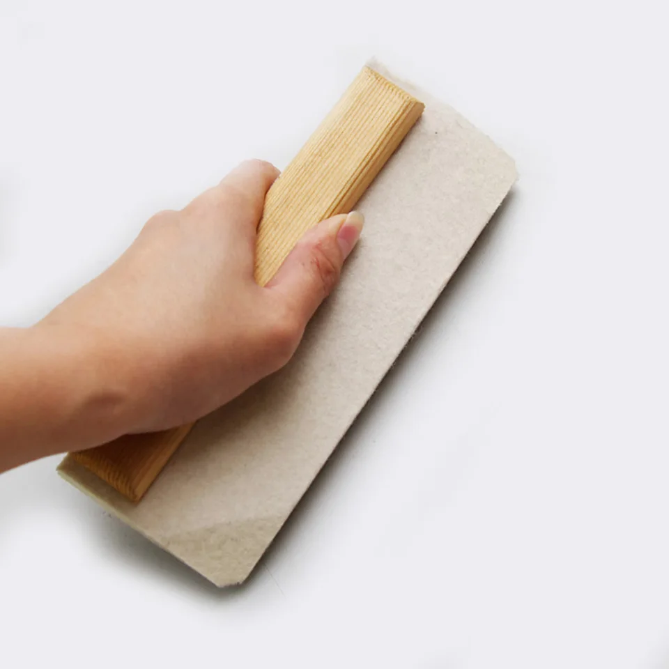 

professional Chrome vinyl wrap scraper high quality wool squeegee felt with palstics handle MX-102 5pcs/pack