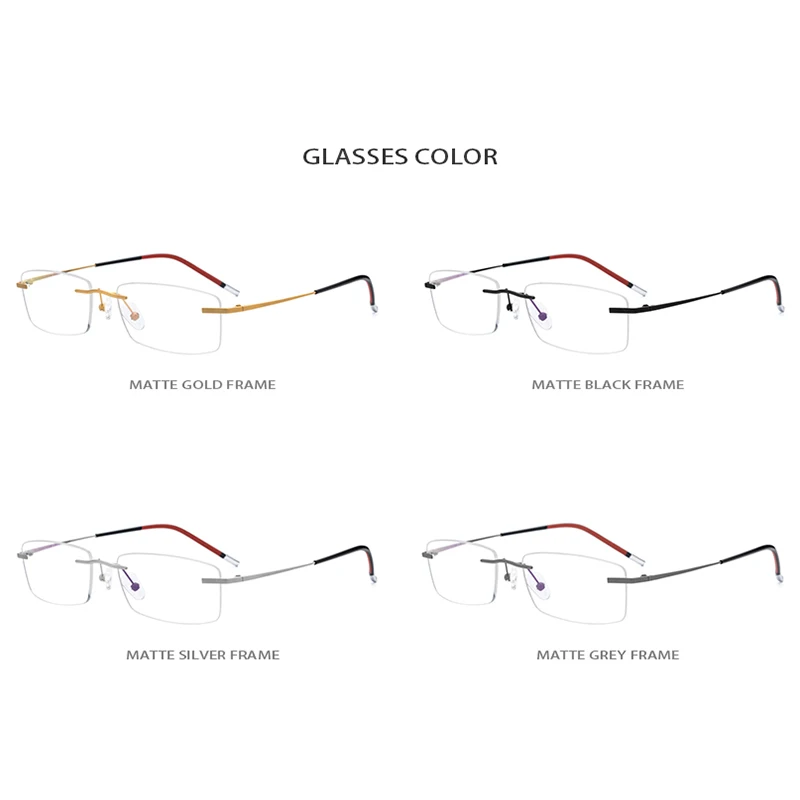 B титановые очки без оправы, оправа для мужчин и женщин, Ультралегкая оправа для очков по рецепту,, близорукость, оптические, без оправы, корейские очки