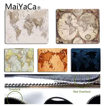 

MaiYaCa World map Professional Mouse Pad Small Size Computer desktop Game Mouse Pad