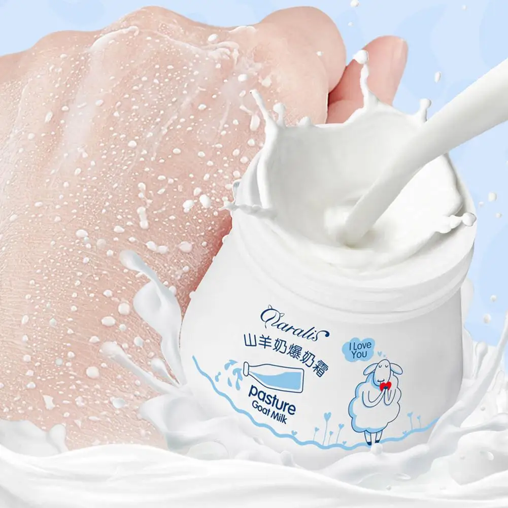 

Goat Milk Nourishing Face Cream Deep Moisturizing Body Lotion Bubble Whitening Facial For Skin Care Hand Deep Hydration Hot