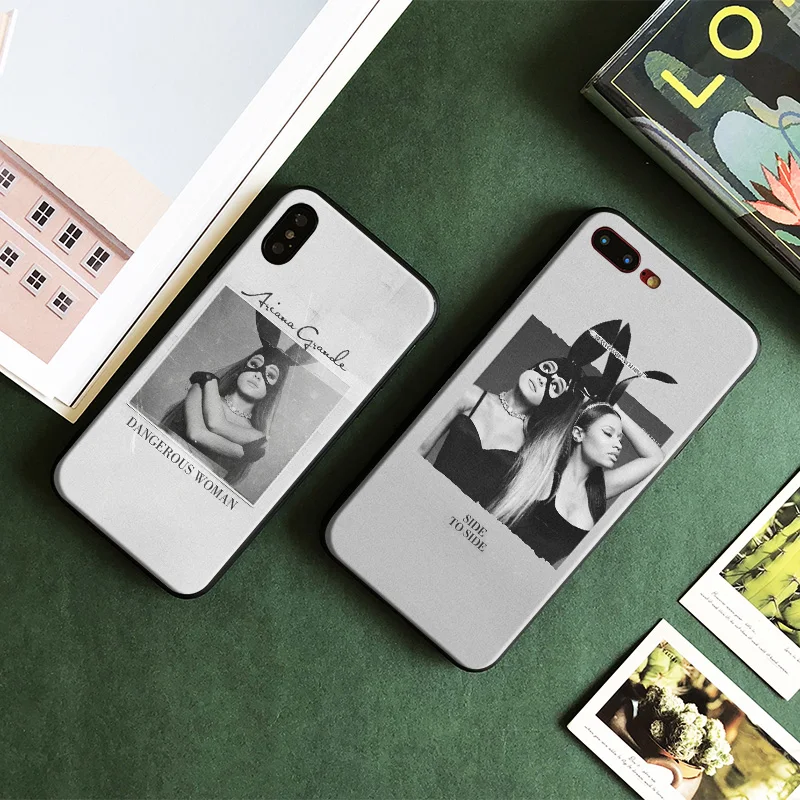 

Ariana Grande Riri Ari Free Hang Rope Tpu Soft Silicone Mobile Phone Case Cover Shell Bag For Apple iPhone 5 SE 5S 6 6S 7 7 Plus