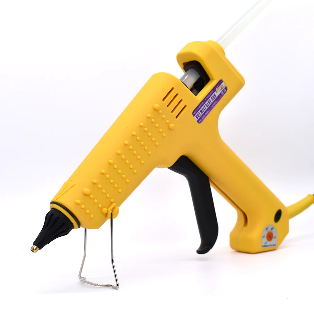 Hot Melt Glue Gun 250W Professional Hot Melt Glue Gun with Tool Kit Pure Copper nozzle Adjustable temperature High Power use 11mm Glue Stick hot melt glue gun hot glue gun