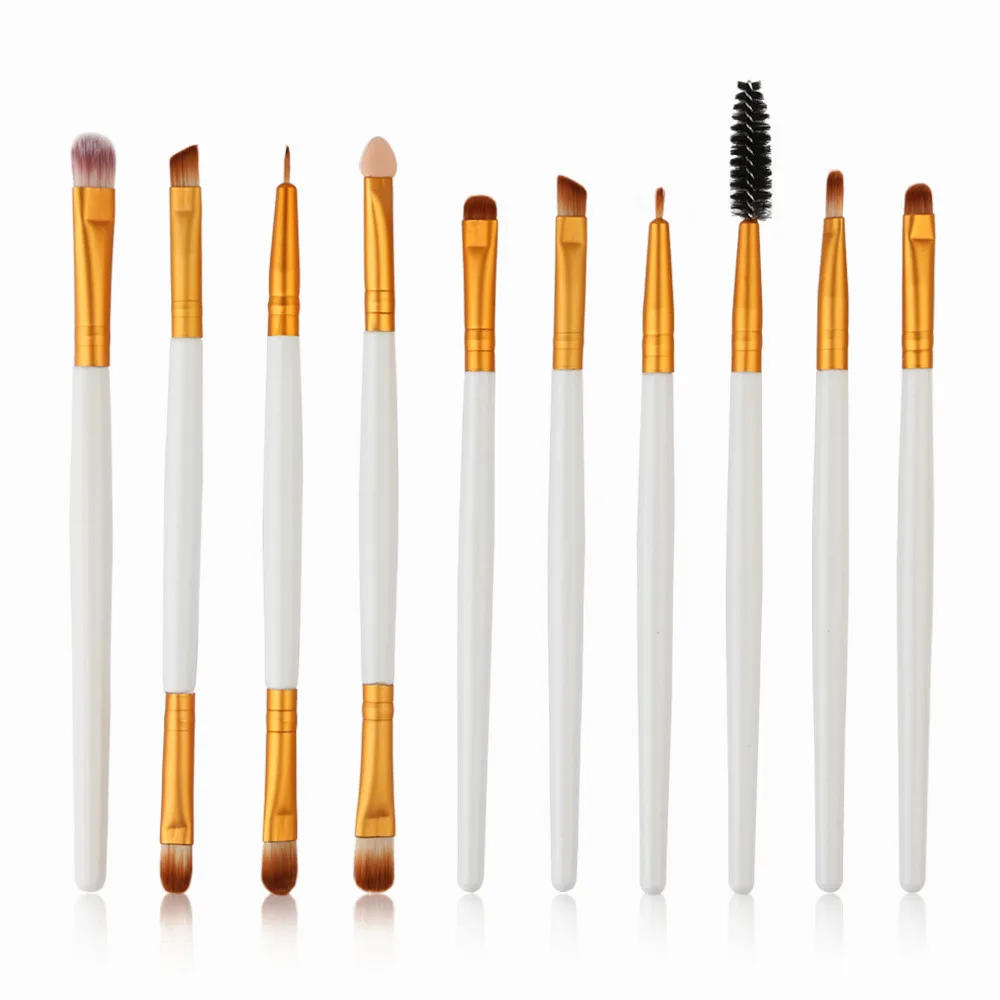 

10 pcs Makeup Brush Set tools Make-up Toiletry Kit Wool Make Up Brush Set
