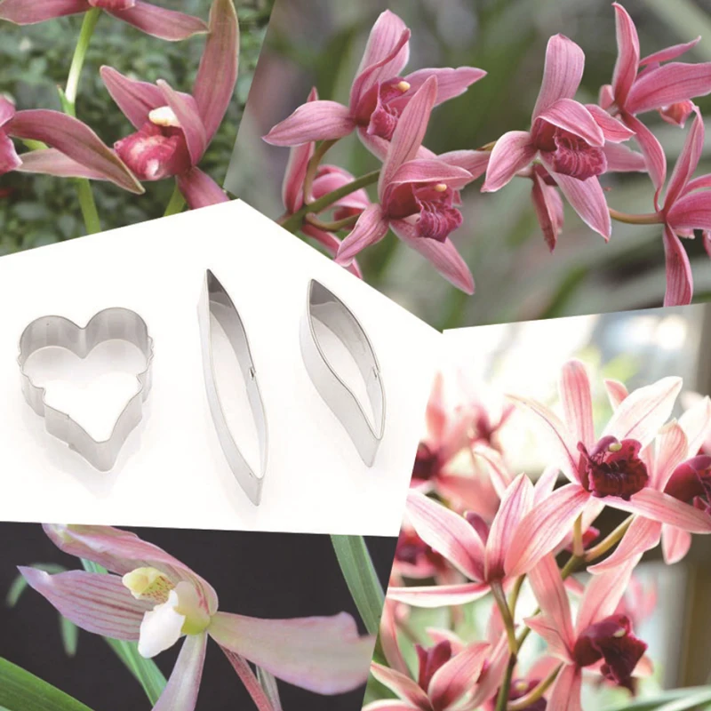 

Orchid Petals Stainless Stell Cookie Cutter Pastry & Biscuit Baking Cutter Cake Decoration Tools Cupcake Mold Fondant Tools