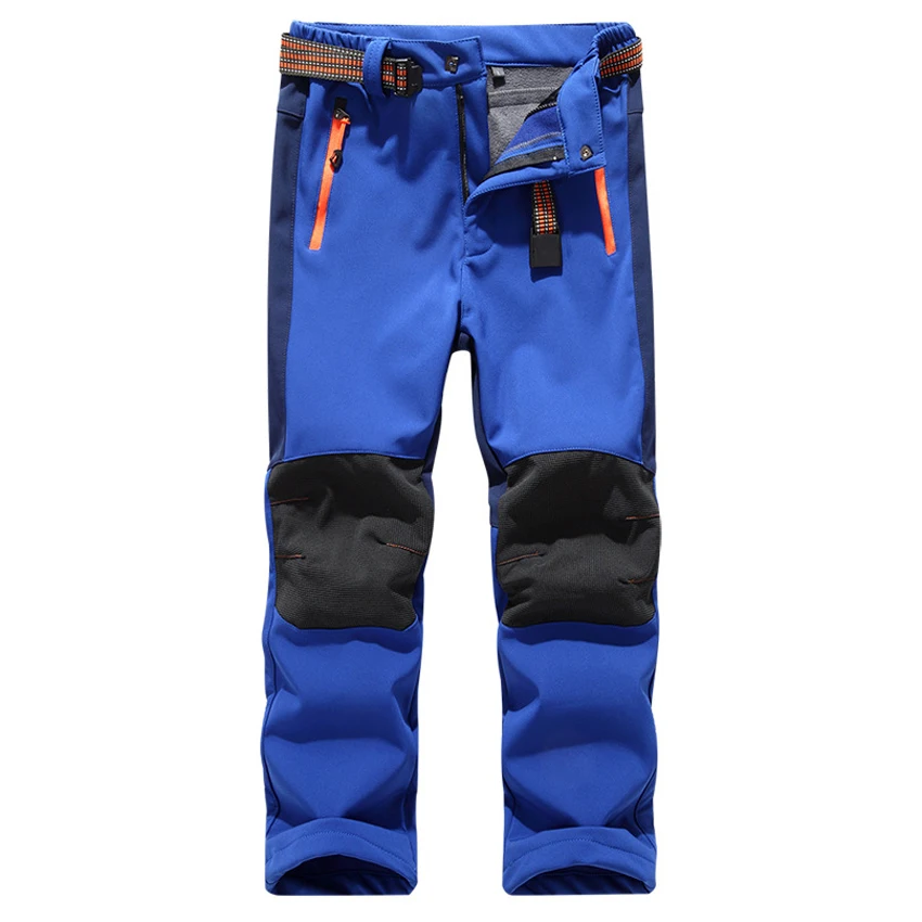 Skup Mountainskin dziecięce zimowe polarowe Softshell spodnie do wędrówek pieszych młodzieży dzieci na zewnątrz wodoodporne Camping Trekking narciarstwo tysięczne VC012