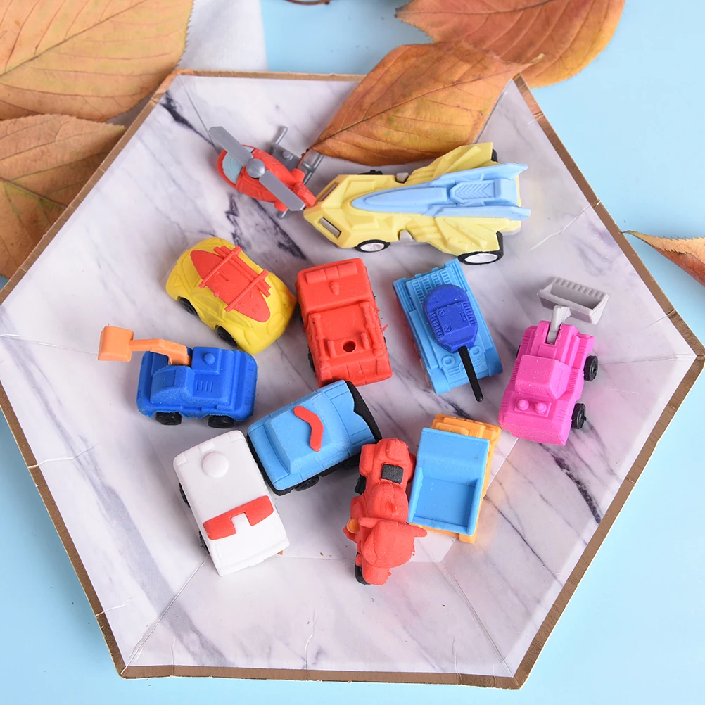 1 шт. kawaii креативный мальчик игрушка Новинка 3D маленький автомобиль резиновый ластик канцелярские товары школьные офисные принадлежности подарки для детей