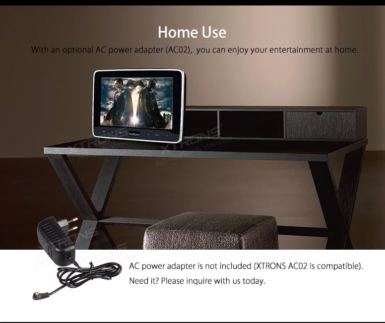 Top 10.1" Touch Button Headrest Car DVD Car Headrest DVD Car Headrest Monitor DVD with Built-in HDMI Port & 1024*600 Resolution 15