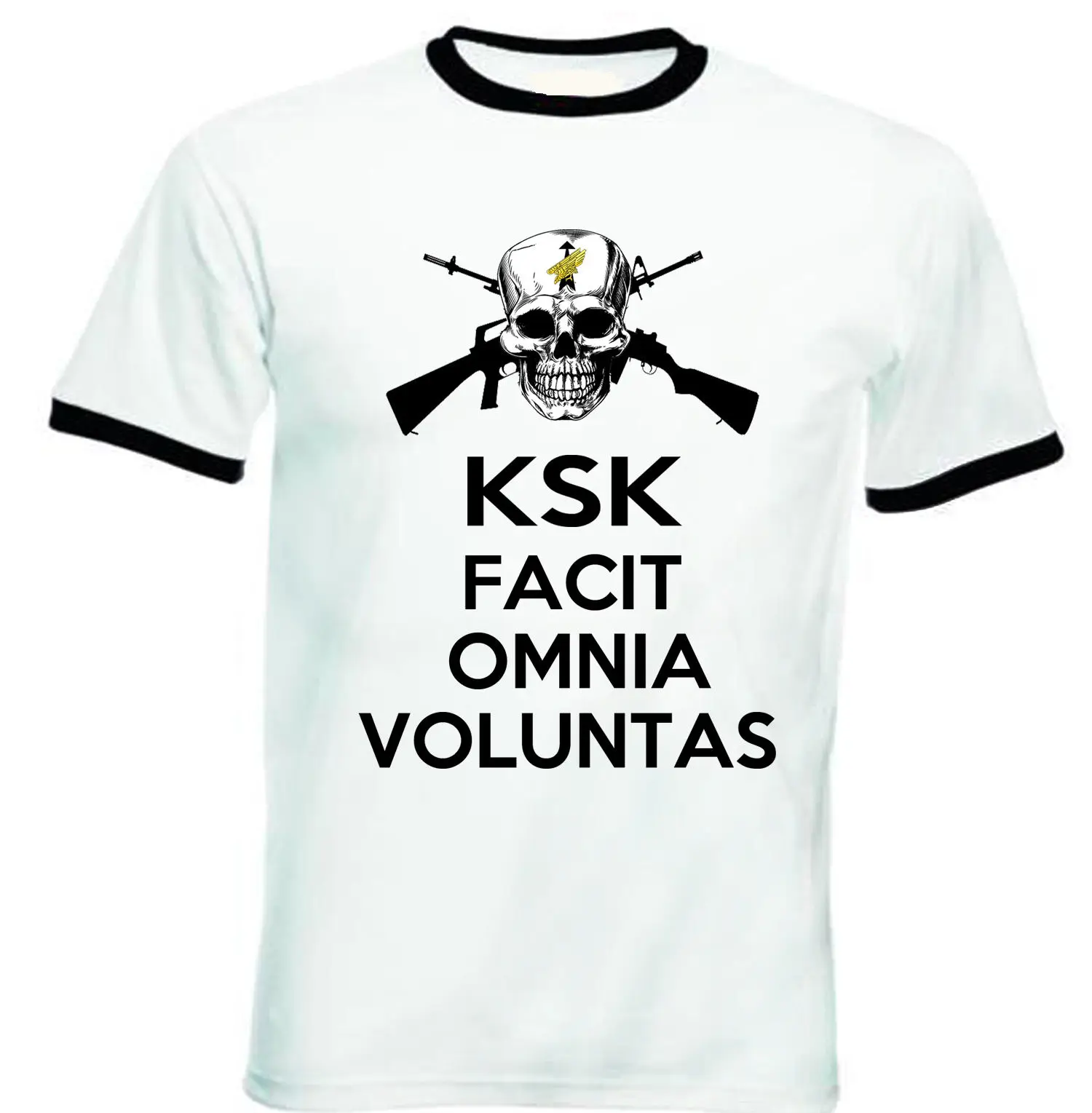 Designer Clothes O-Neck Style Hip-Hop Tops Tees Ksk German Special Forces - New Black Ringer Cotton Tshirtcheap T Shirts Online