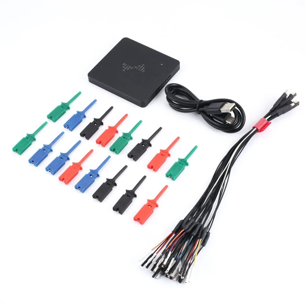 

DS Logic Plus Logic Analyzer 50M Bandwidth Sampling 16 Channel Stream Buffer 16G Type-c USB Winding displacement Signal clips