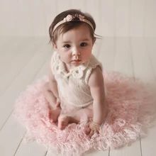 Buy Don&Judy 50 cm Round Crocheted Blanket Newborn Baby Photography Props Basket Filler Stuffer Studio Fotografia Accessories Free Shipping