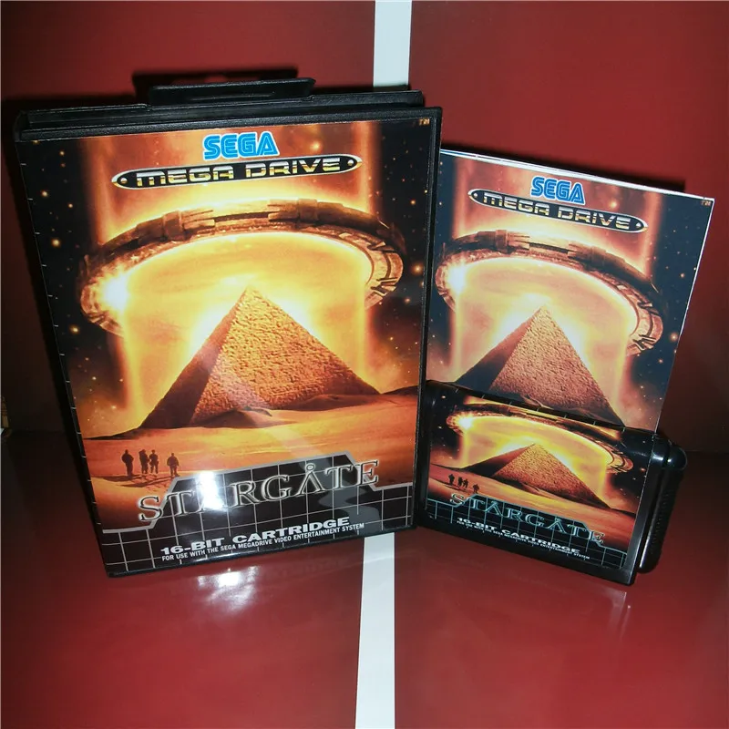 

Stargate EU Cover with box and manual For Sega Megadrive Genesis Video Game Console 16 bit card