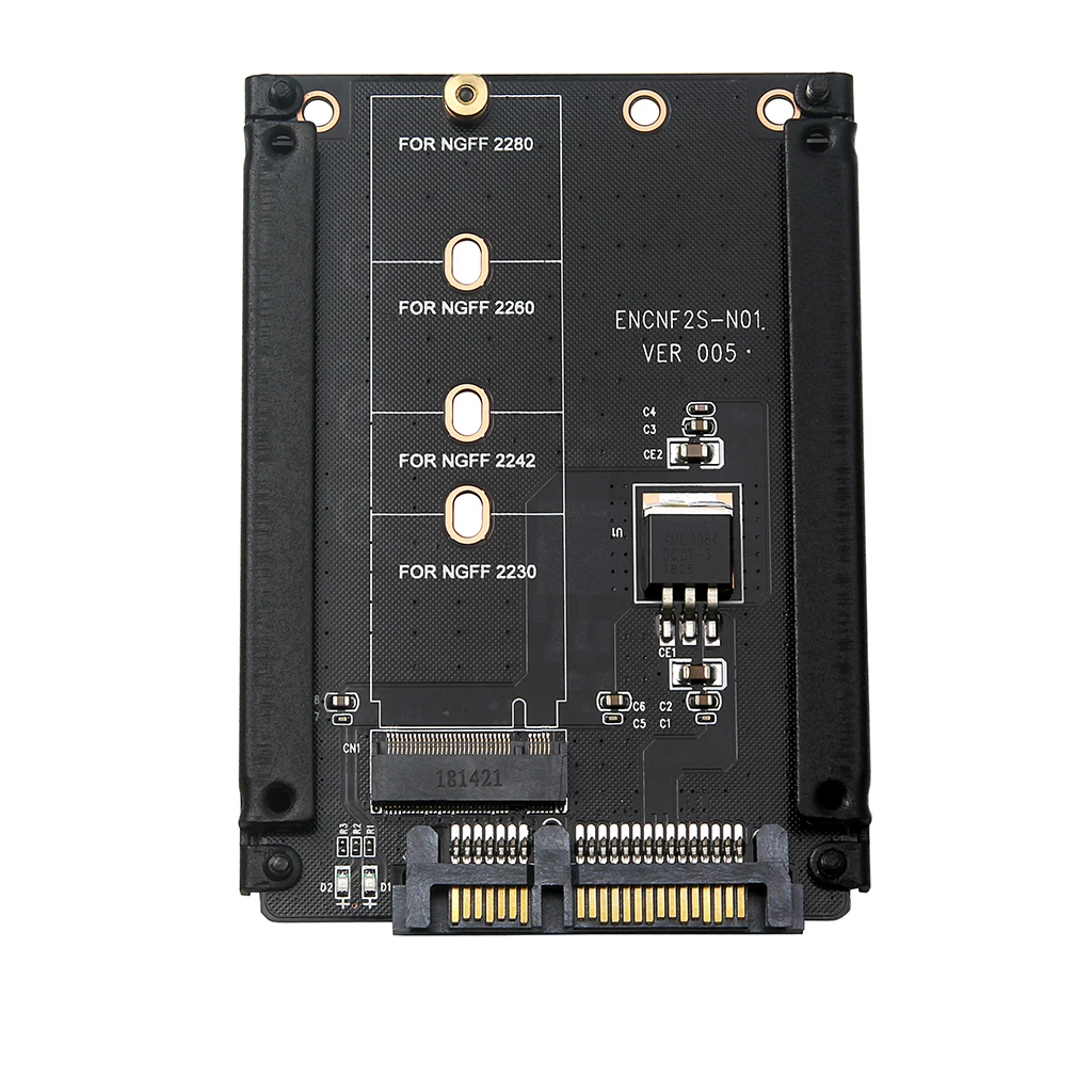 SP черный L металлический корпус B + M ключ M.2 NGFF SSD на 2 5 SATA 6 ГБ/сек. адаптер карта с