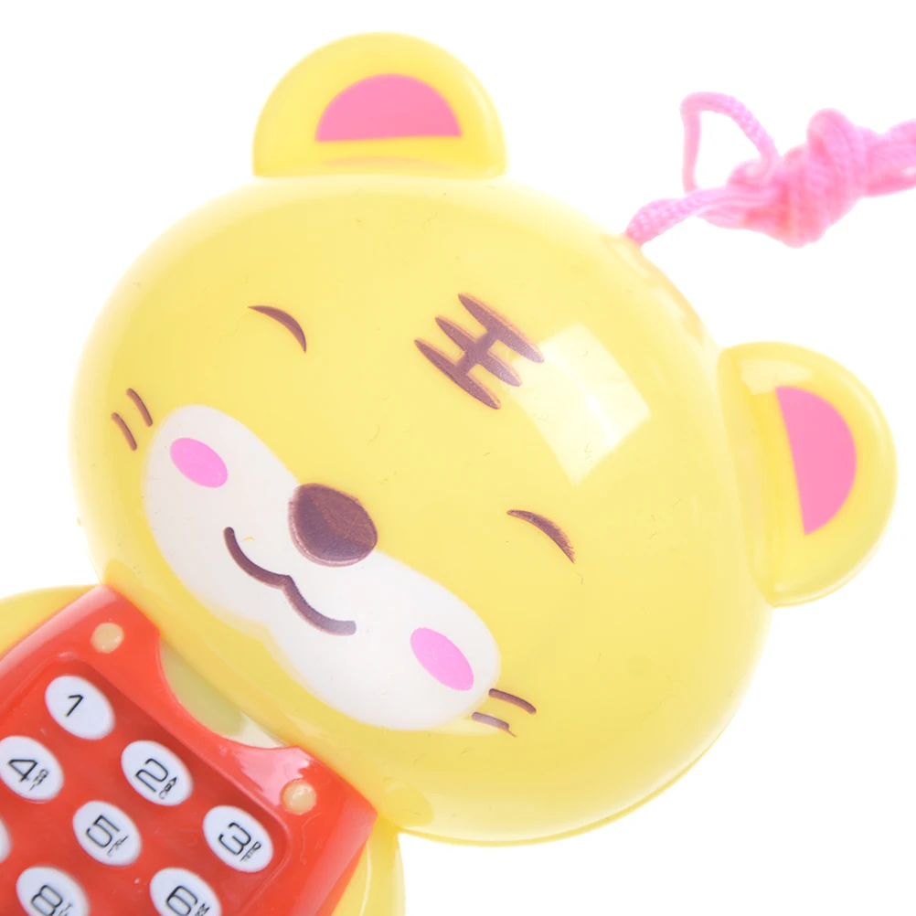1 шт мультяшный медведь тигр корова детские музыкальные игрушки для телефона обучающая игрушка телефон подарок для детей Детские игрушки случайный цвет