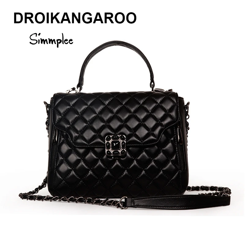 

Luxury Flower Pattern Women Leather Handbag Designer Chain Shoulder Bags Ladies Genuine Leather Handbags High Capacity Sheepski
