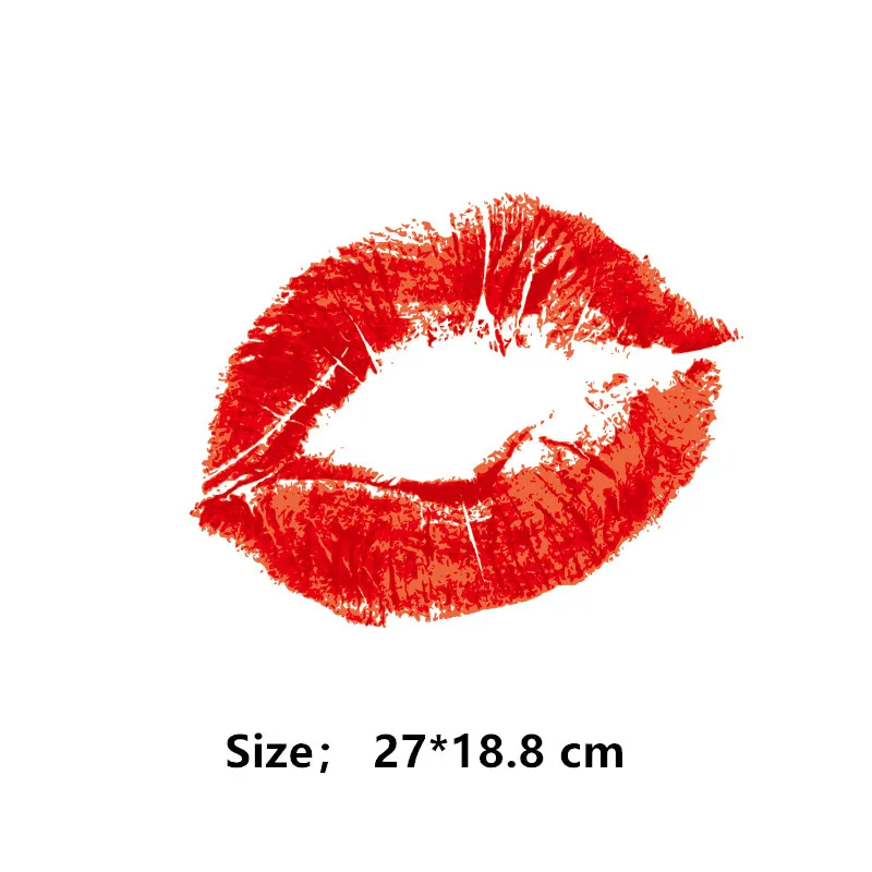 Горячие сексуальные большие красные губы патч для одежды 27*18,8 см утюжок на заплатках Diy футболки Платья термопереводная наклейка