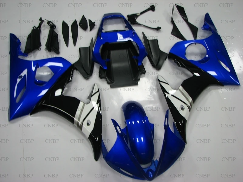 YZF R6 03 04 Пластиковые обтекатели для YAMAHA YZFR6 2003 - 2005 синий черный обтекатель