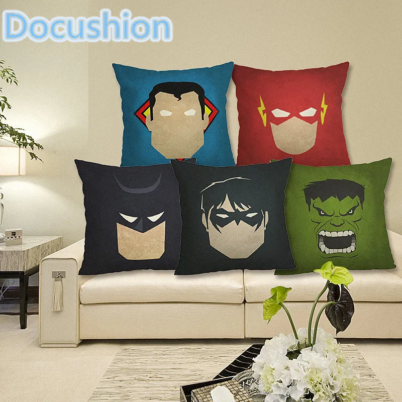 Fashion Cartoon Style Home Decorative Cushion Cover Marvel