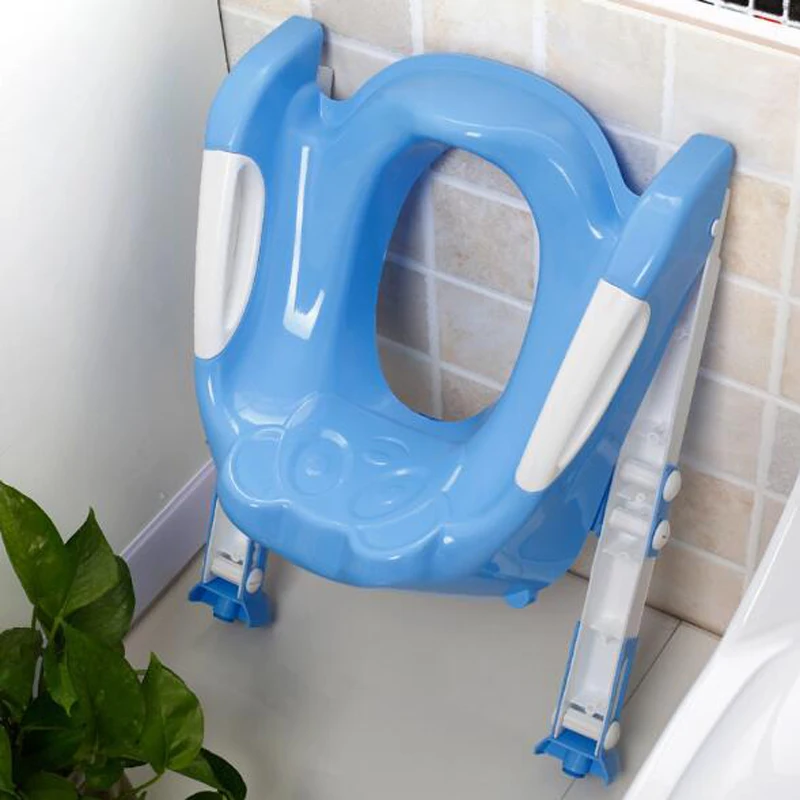  Baby Toilet Seat Baby Folding Potty Trainer Seat Chair Step With Adjustable Ladder Child Potty Seat
