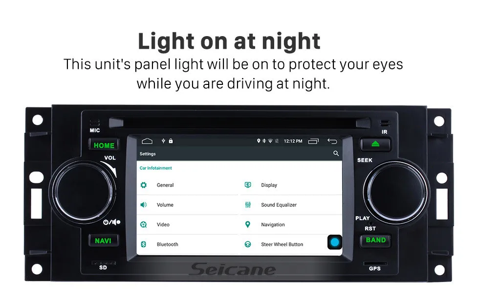 Seicane Android 300 автомобильный Радио dvd-плеер Мультимедиа gps для Jeep Commander Compass Dodge ram Chrysler Wrangler Grand Cherokee