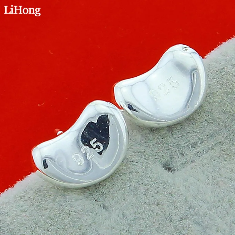 

Classic Silver Color Bean Earrings Girl Ladies Fashion Pop Jewelry Christmas Gift Free Shipping