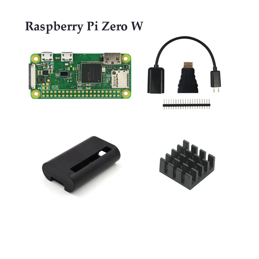 Raspberry Pi Zero и Zero W стартовый комплект RPI 0+ камера+ адаптер питания+ алюминиевый чехол+ теплоотвод+ комплект адаптеров 3 в 1 - Цвет: Bundle 3