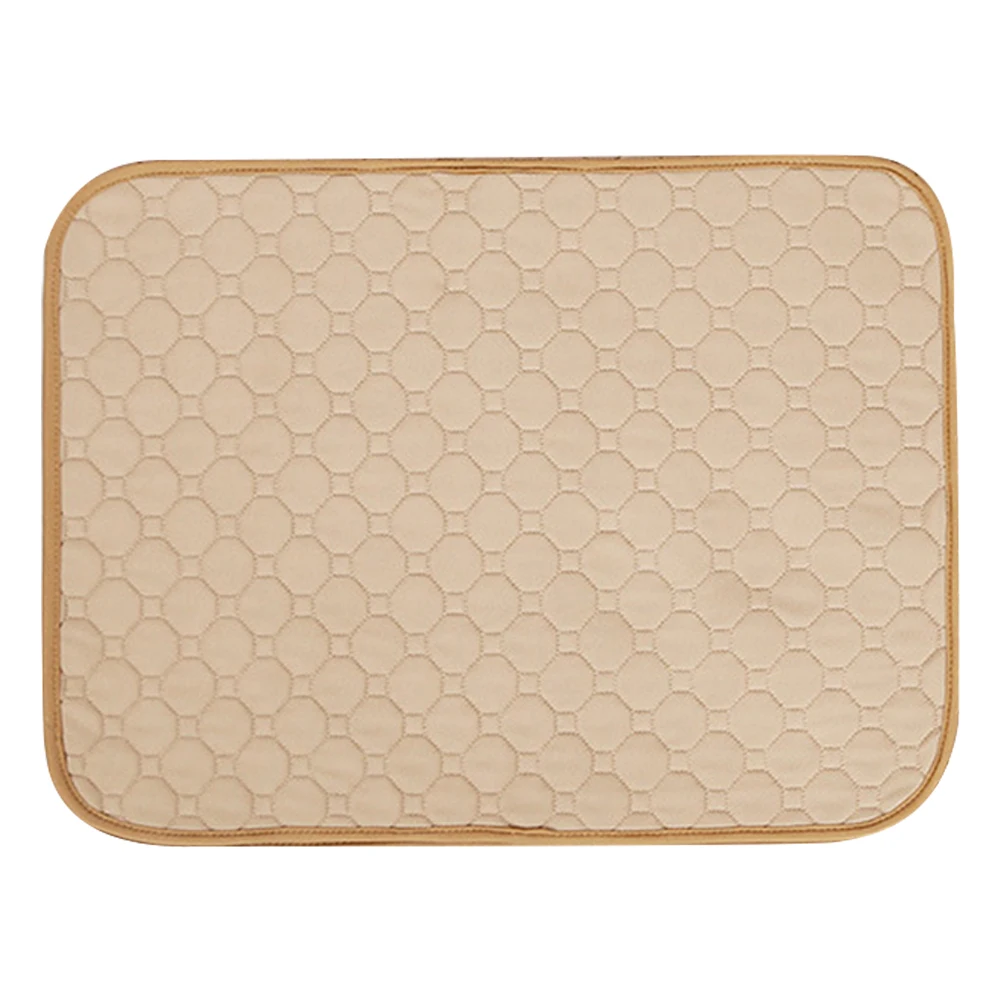 Beige Коврик для мочи для домашних животных, складной, многоразовый, прекрасные подгузники, водонепроницаемые, впитывающие, защита окружающей среды, моющийся коврик для дома, для маленьких собак - Цвет: Beige