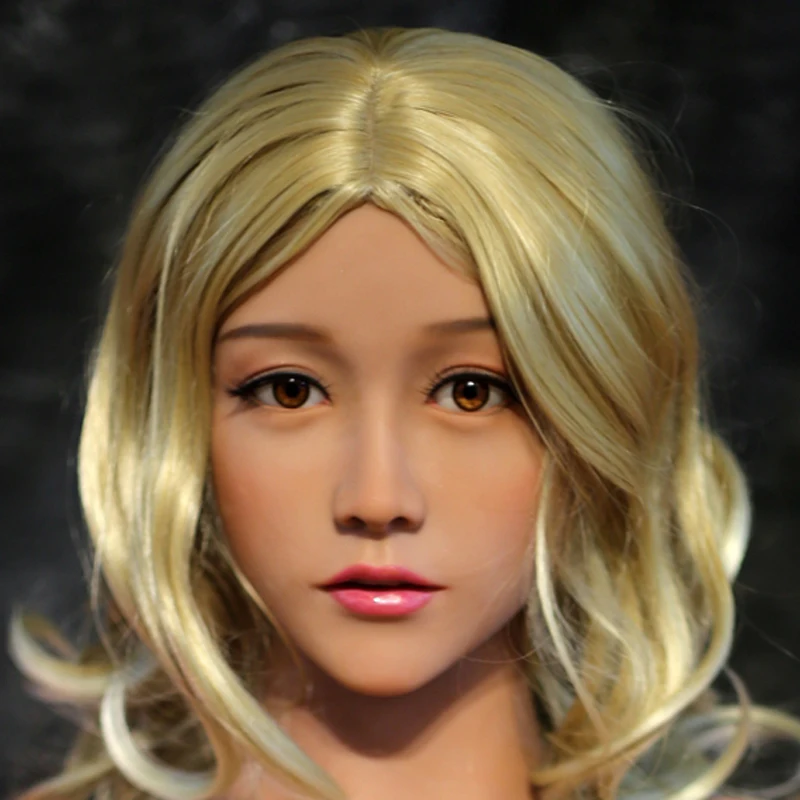 New Wmdoll Top Quality Sex Doll Head For Real Adult Doll Tan In Sex 