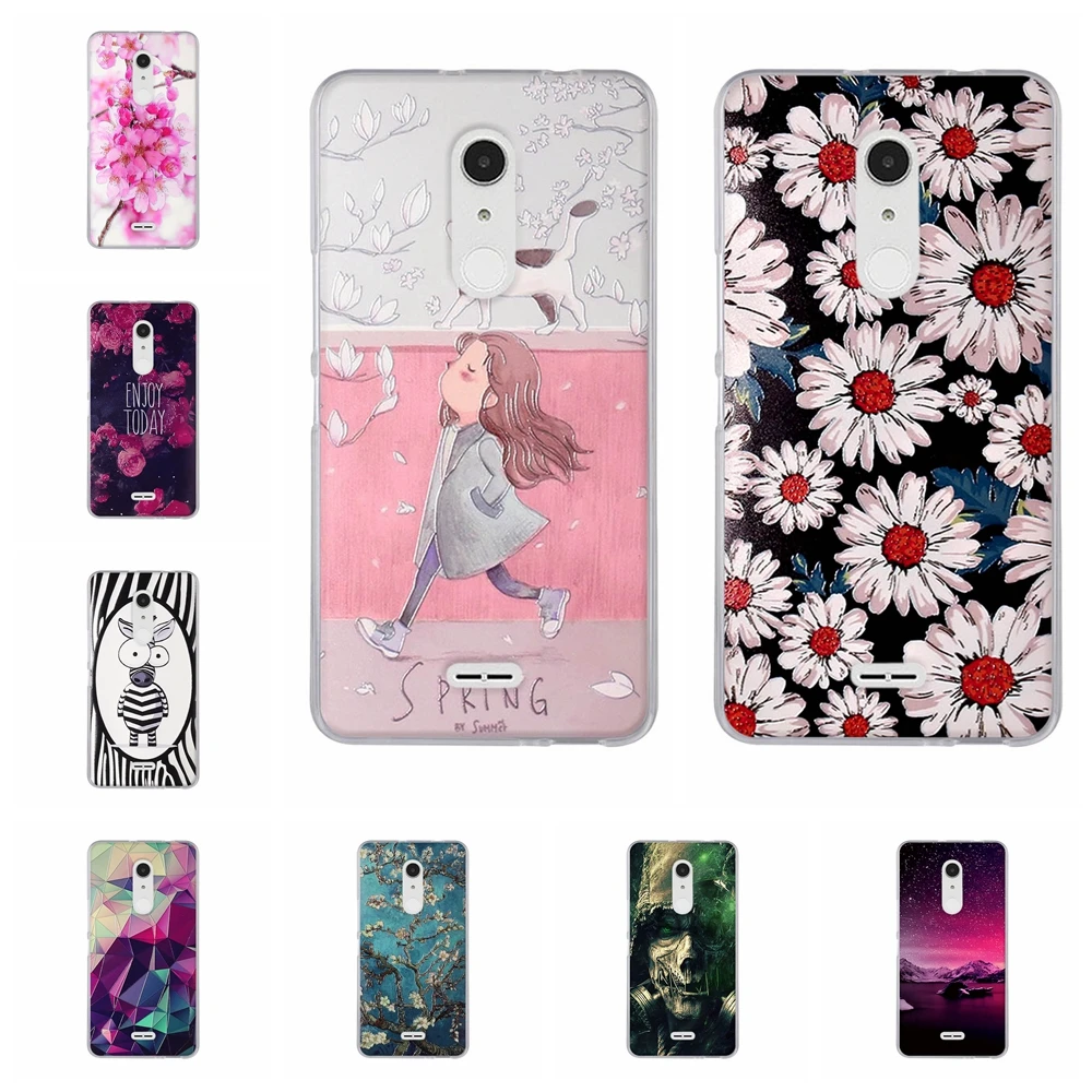 

For Alcatel A3 XL 6.0 Cover Ultra Slim Soft Silicone For Alcatel A3 XL Phone Case Romantic Patterned For alcatel A3 XL Shell Bag