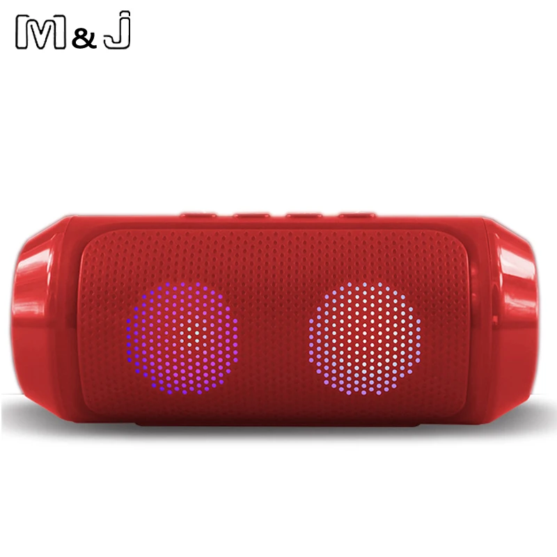 M & J Мультимедийный Мини Bluetooth динамик с стерео FM AUX беспроводной супер бас