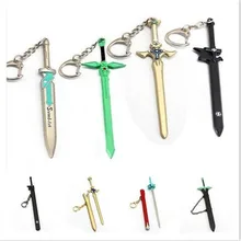Смешанный меч искусство онлайн брелок в виде меча Металл Тунг люди Асуна Кирито брелок держатель для ключей Мужская пряжка чавейру фигура брелок