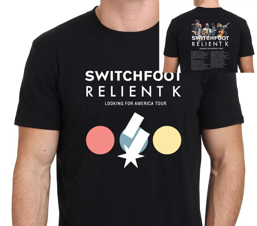 Hipster Tees O Neck Short Switchfoot and Relient K Looking for America