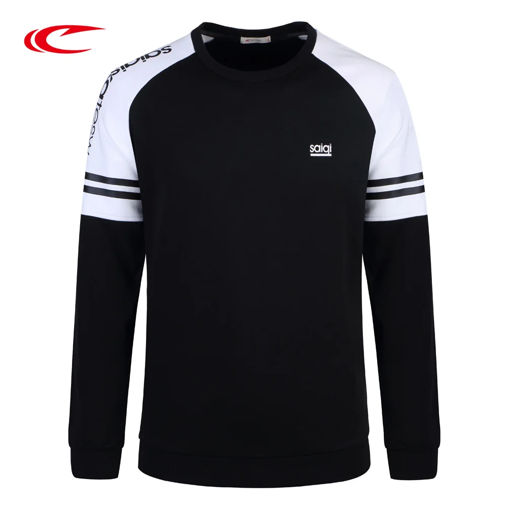 SAIQI Spring Hoodie For Men Training Sweatshirt Men Patchwork Sweaters