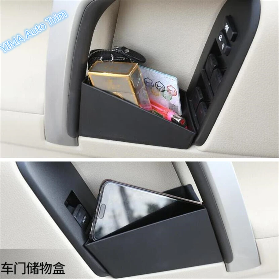 

Lapetus Plastic Front Door Storage Box Phone Case Holders 2 Pcs Fit For Toyota Land Cruiser Prado FJ150 2011 - 2019 Interior Kit