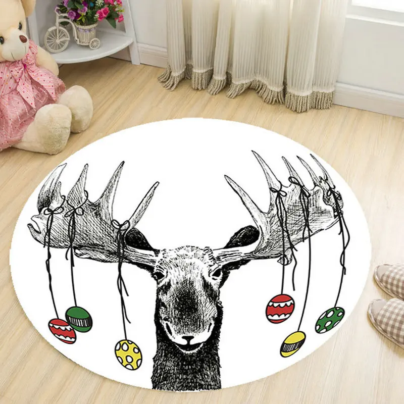 Cartoon 3D Animal Round Carpets for Kids/Children Living Room Bedroom Bathroom Home Lovely Deer Chair Floor Mats Parlor Rugs Cartoon 3D Animal Round Carpets for Kids/Children Living Room Bedroom Bathroom Home Lovely Deer Chair Floor Mats Parlor Rugs