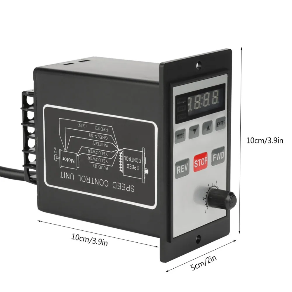 AC 220V 6-200W цифровой контроллер двигателя 0-(6W двухрядный порт
