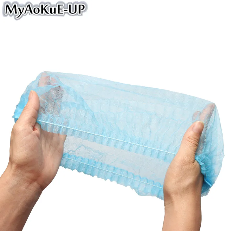

Disposable Shower Caps Clear Waterproof Hat Shower Caps Bath Caps Makeup Elastic Cap For Grafting Eyelash Extension Tools